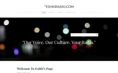 www.eshkiradio.com snapshot