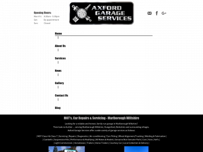 axfordgarageservices.co.uk snapshot