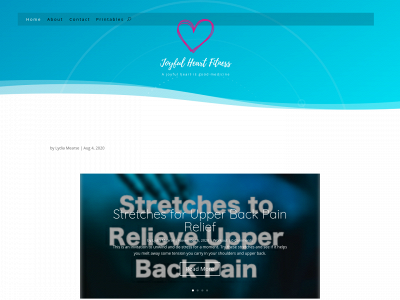 joyfulheartfitness.com snapshot