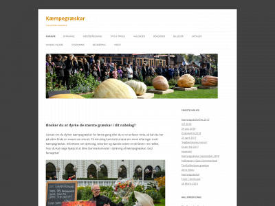 kaempegraeskar.dk snapshot