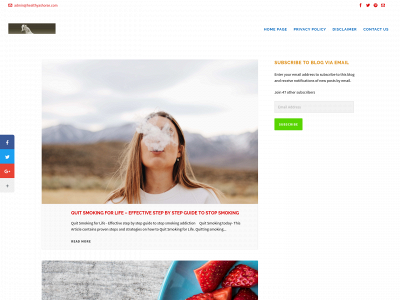 healthyashorse.com snapshot