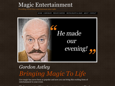 magicentertainment.co snapshot