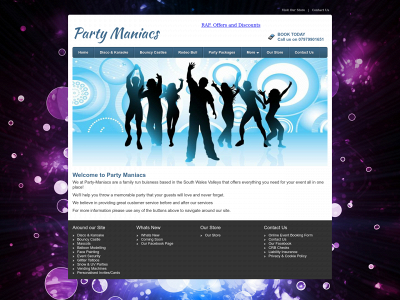 party-maniacs.co.uk snapshot