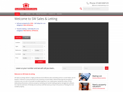 swsletting.co.uk snapshot