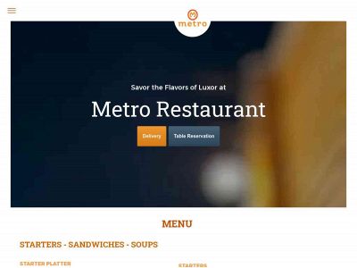metroluxor.com snapshot