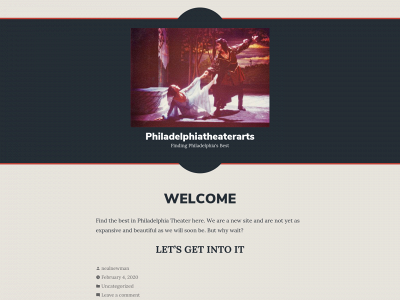 philadelphiatheaterarts.com snapshot