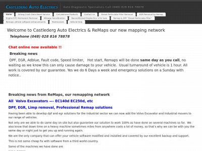 castledergautoelectrics.co.uk snapshot