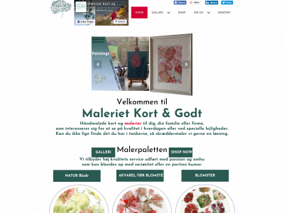 maleriet-kortoggodt.com snapshot