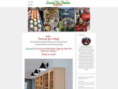sweetteayankeefarm.com snapshot