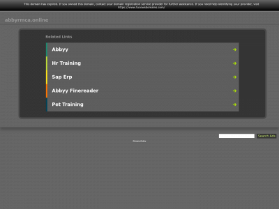 abbyrmca.online snapshot