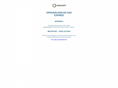 openaircars.dk snapshot
