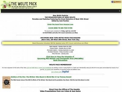 nerowolfe.org snapshot