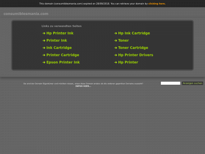 consumiblesmania.com snapshot