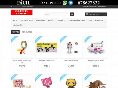 juguetesdamaso.com snapshot