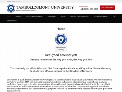 tambollzgmontuniversity.eu snapshot