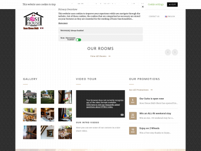 rosehousebnb.com snapshot