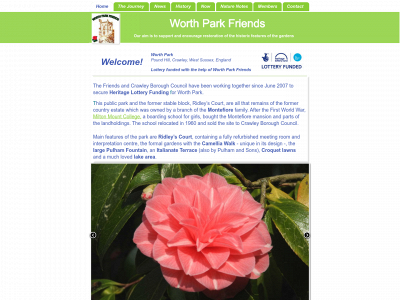 worthparkfriends.org snapshot