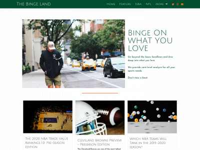 thebingeland.com snapshot