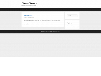 clearchrom.com snapshot