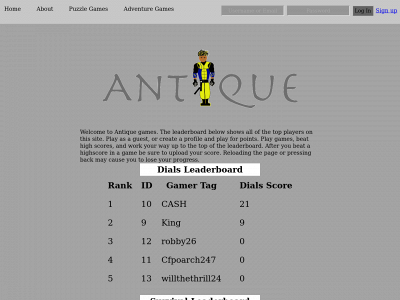 theantiquegames.com snapshot