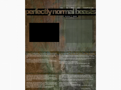 perfectlynormalbeasts.de snapshot