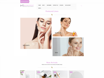 manifestbeautyco.com snapshot