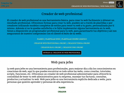 creadordewebpro.com snapshot