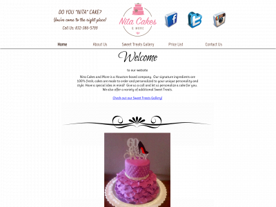 nitacakes.com snapshot