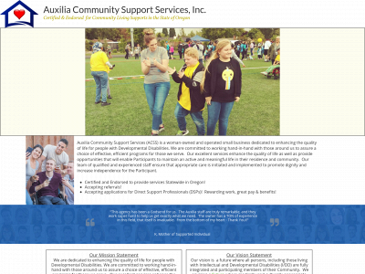 auxiliacommunitysupportservices.com snapshot