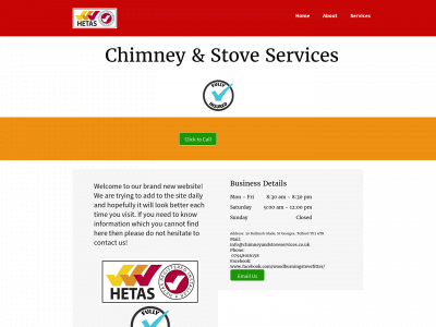 chimneyandstoveservices.co.uk snapshot