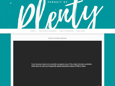 pursuitofplenty.com snapshot