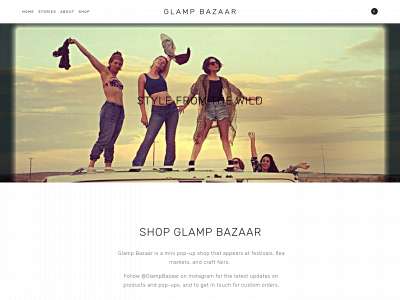 glampbazaar.com snapshot