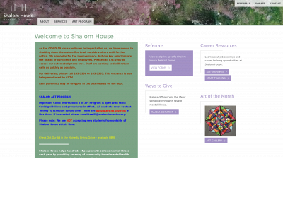 shalomhouseinc.org snapshot