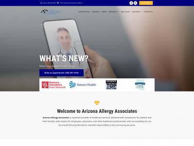 azallergy.com snapshot