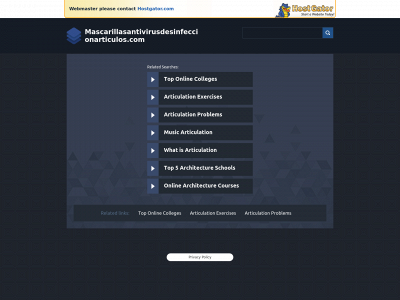 mascarillasantivirusdesinfeccionarticulos.com snapshot