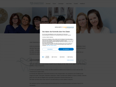 zahnarztpraxis-wenzel-dahlen.de snapshot