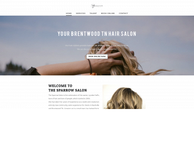 thesparrowsalon.com snapshot