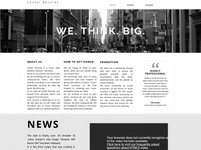 center-records.com snapshot