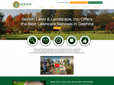 sextonlandscapes.com snapshot