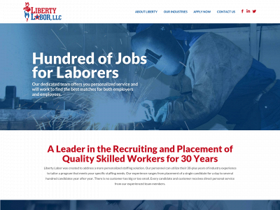 libertylaborjobs.com snapshot