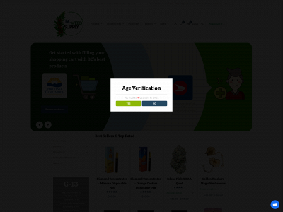 bcweedsupply.com snapshot