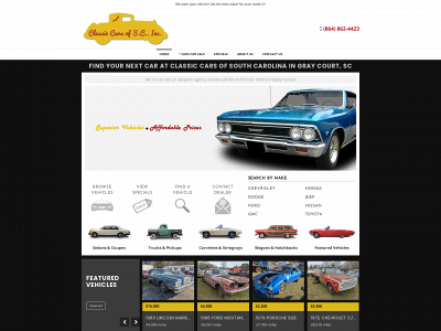 www.classiccarssouthcarolina.com snapshot
