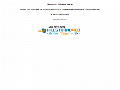 hillstrandweb.no snapshot