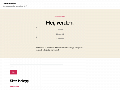 sommerjobber.no snapshot