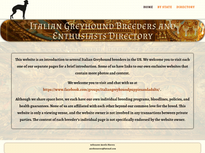 italiangreyhoundbreeders.com snapshot