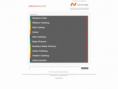 babyreserve.com snapshot