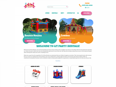 litpartyrentals.com snapshot