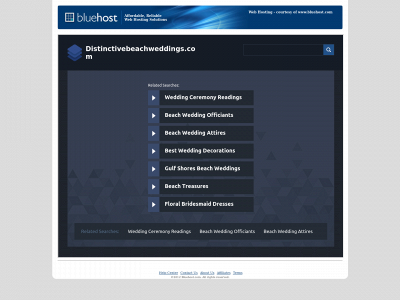 distinctivebeachweddings.com snapshot