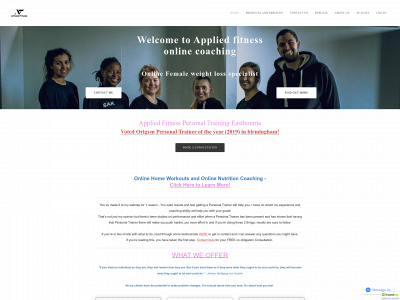 www.applied-fitness.co.uk snapshot