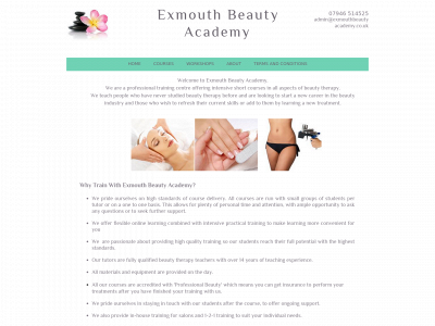 exmouthbeautyacademy.co.uk snapshot